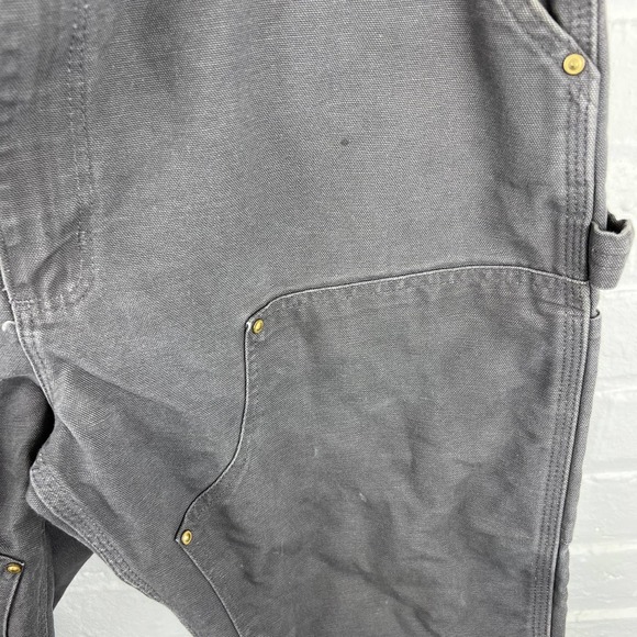 Carhartt Men's Stretch Relaxed Fit Cargo Work Pants High Rise Gray Size 36 - Picture 3 of 4
